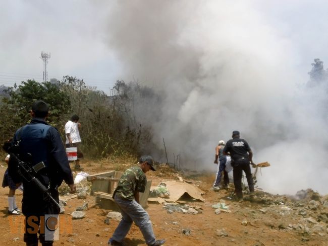 Incendio ocasiona temor en vecinos uruapenses 