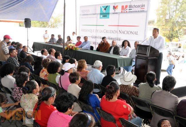 Morelianos son beneficiados con la “Cruzada Contra el Hambre”