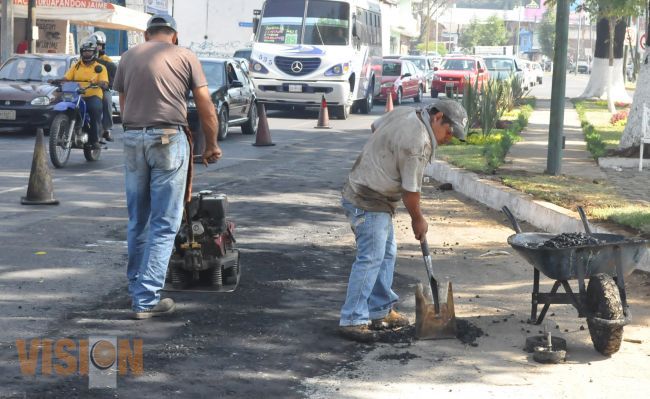 Intensifican mantenimiento preventivo y correctivo en vialidades