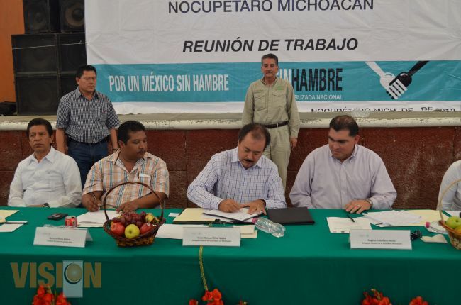 Llegan acciones de la Cruzada contra el Hambre a Nocupétaro‏