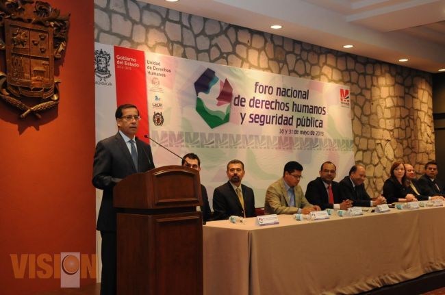 Inicia Foro Nacional de Derechos Humanos y Seguridad Pública.