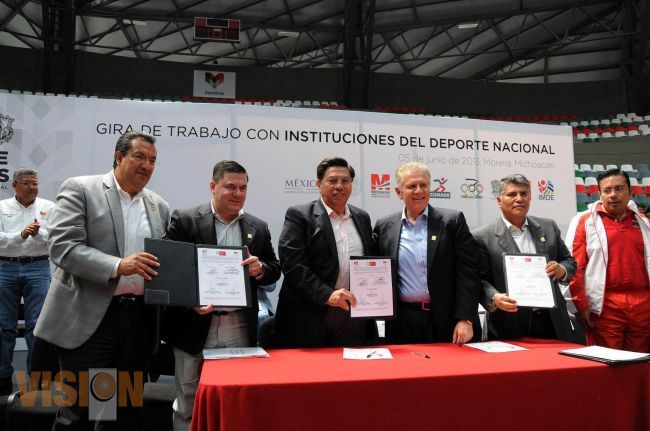 CONADE firma convenio con Ayuntamiento de Morelia.