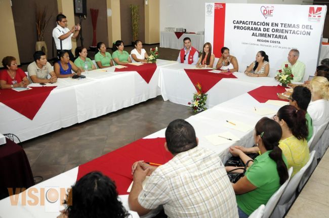 DIF Michoacán efectúa capacitación alimentaria en la región Sierra-Costa.