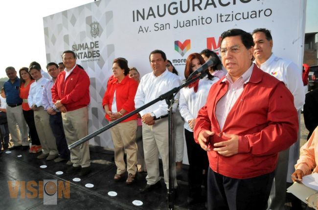 El gobernador del Estado y El Presidente Municipal de Morelia Inauguran obras en Morelia.