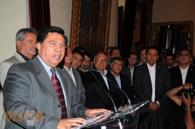 Mensaje del Gobernador Jesús Reyna García en Palacio de Gobierno