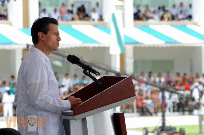 Regresaremos la paz a Michoacan: Enrique Peña Nieto 