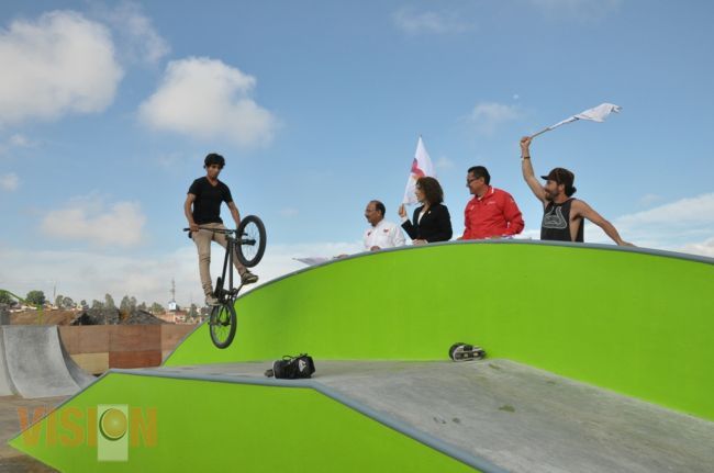 Autoridades Municipales inaugurarón el parque skate.