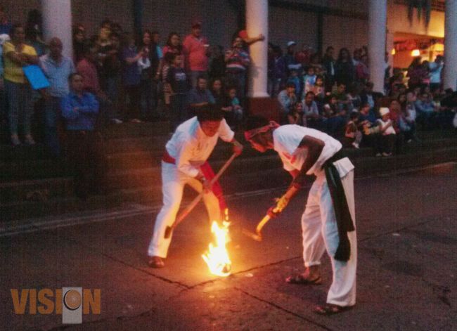 Fue exitosa la exhibición de juegos prehispánicos en Uruapan