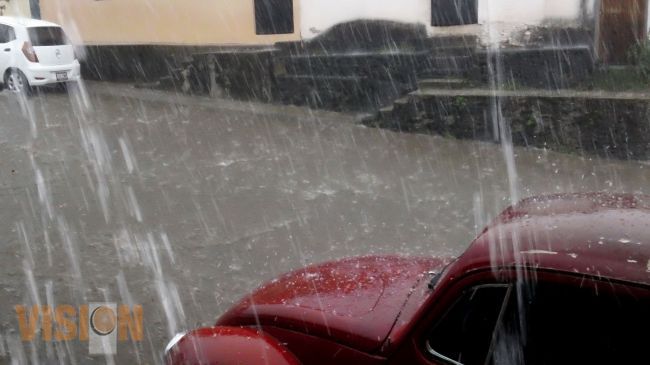 Cayó fuerte tormenta en Uruapan; no hay daños