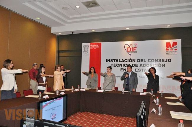 Instalan Consejo Técnico de Adopción en el Estado de Michoacán.