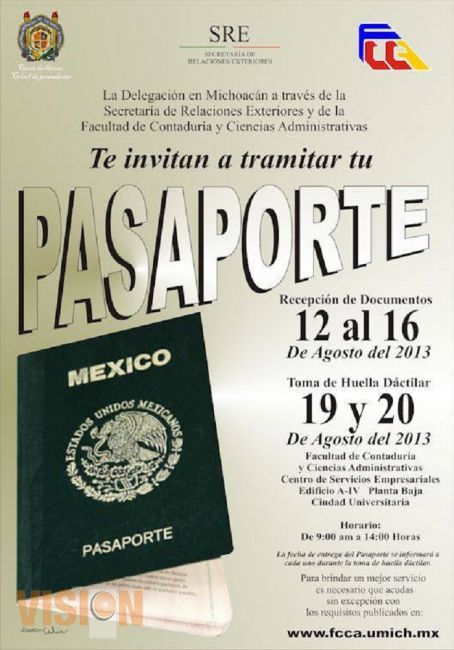 Ubican Módulo de la SRE para trámite de pasaporte en la  Facultad de Contaduría