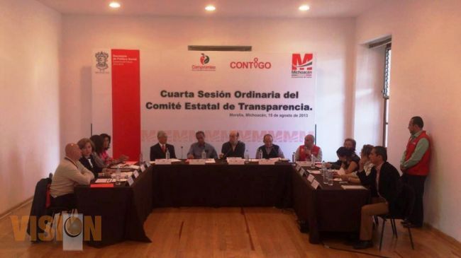 Sesiona Comité Estatal de transparencia del programa compromiso con la nutrición de adultos mayores