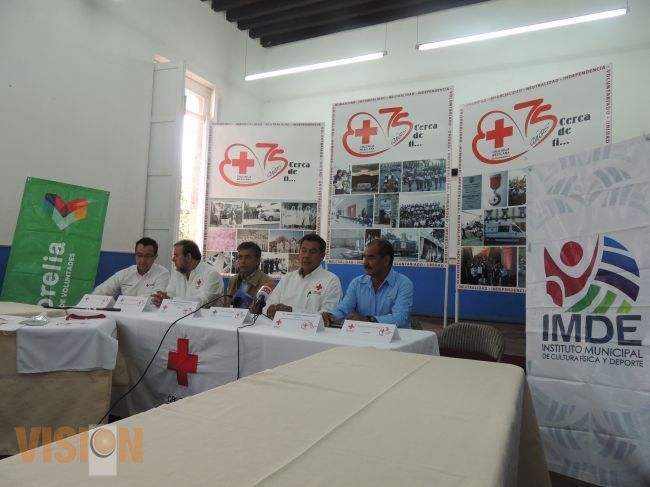 Anuncian la Carrera Atlética 5 Km, por el 75 aniversario de la Cruz Roja delegación Morelia.