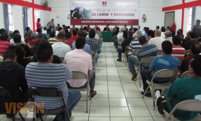 Certifican a carnicerías de este Municipio.