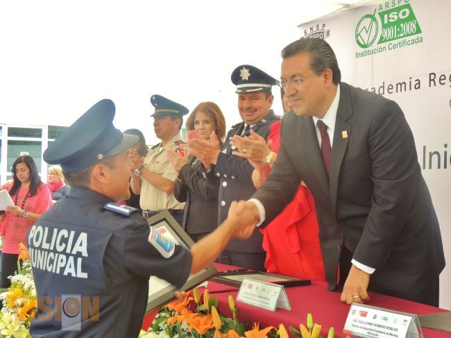 40 Elementos egresan de la Primera Generación de la Policía Inicial Preventiva de Morelia.