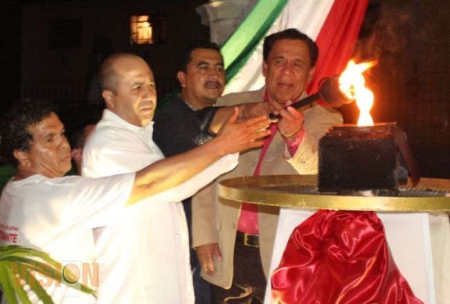 Uruapan recibió el fuego de la independencia