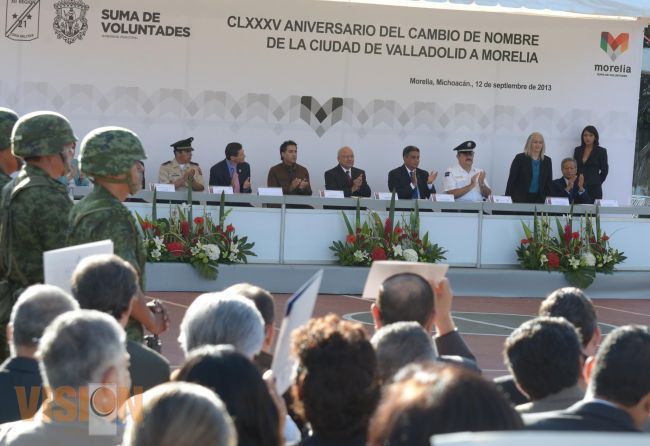 Conmemoran cambio de nombre de Valladolid a Morelia.