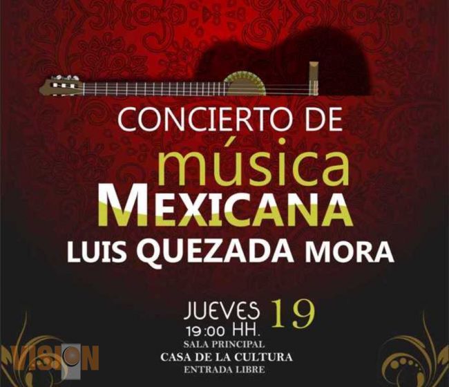 Este jueves Música Popular Mexicana en las Instalaciones de la Casa de la Cultura