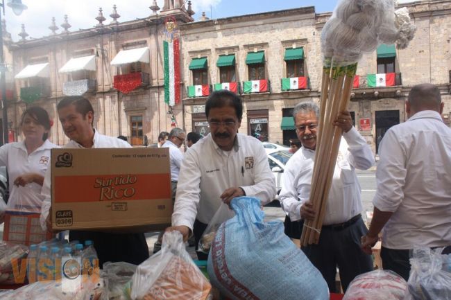 COBAEM apoyó la colecta a beneficio  de Michoacanos afectados por las lluvias