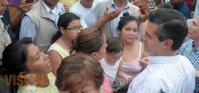 Compromiso del Gobierno Federal apoyo a damnificados: Enrique Peña Nieto
