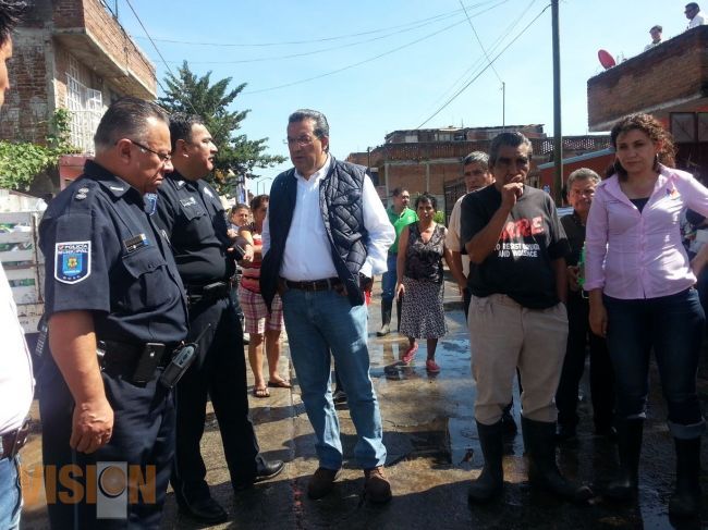 Ayuntamiento, de la mano con familias afectadas por lluvias.
