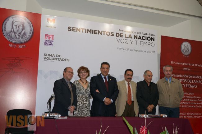Llevan a formato de audio los Sentimientos de la Nación.