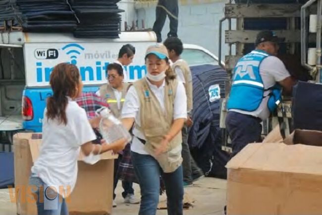 Distribuye TELMEX nueve toneladas de ayuda humanitaria en municipios de Michoacán