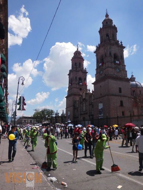 Saldo blanco en fiestas Morelianas: Ayuntamiento.