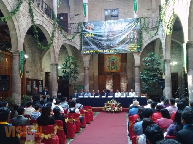 Celebra 35 Aniversario Prepa Melchor Ocampo, de la UMSNH