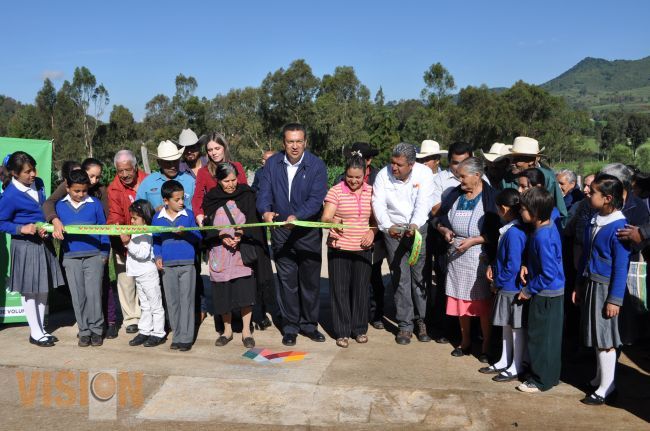 Obras en las tenencias, mejor calidad de vida para sus habitantes.