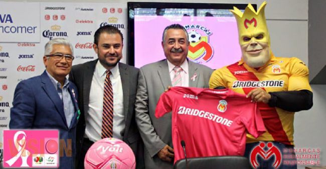 Monarcas Morelia y La SSM se unen en la campaña de lucha contra el Cáncer de Mama