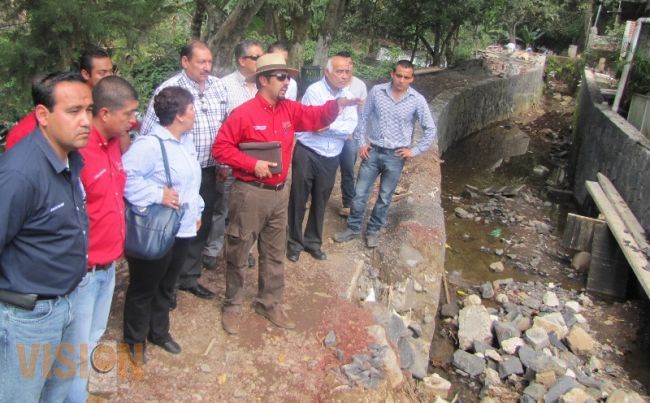 Constatan integrantes del COPLADEMUN Trabajos del Parque Lineal