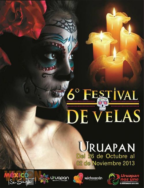 Del 26 de octubre al 2 de Noviembre, Festival de las Velas en Uruapan.