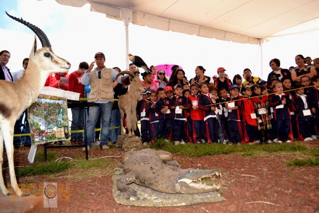 Zoológico de Morelia participa en el tianguis y caravana de la ciencia en Ciudad Hidalgo.