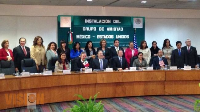 Víctor Manríquez participa en la instalación del Grupo de Amistad México - Estados Unidos