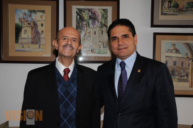 El gobernador Fausto Vallejo Figueroa, se reunió con el diputado federal Silvano Aureoles.