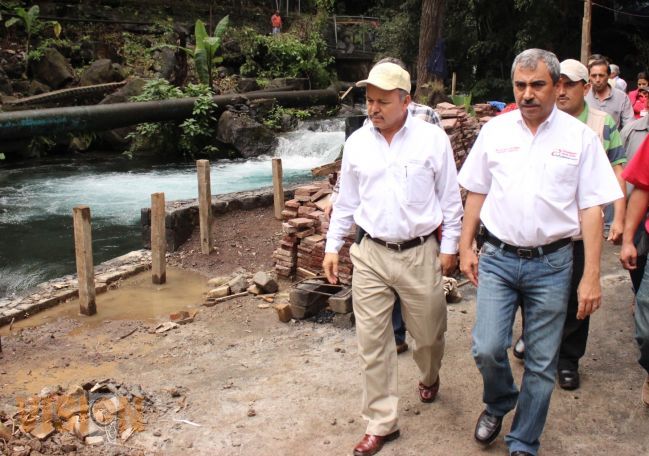 Supervisan avance del parque lineal junto al Río Cupatitzio 