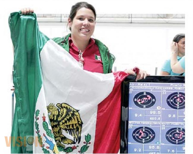 Alejandra Zavala, única mexicana en la final de la Copa del Mundo de Tiro Deportivo. 