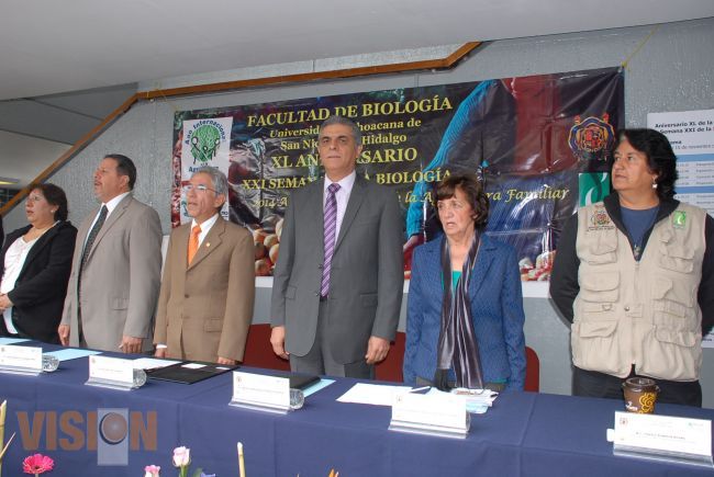 Conmemora Facultad de Biología su XL Aniversario e inaugura la XXI Semana de la Biología.