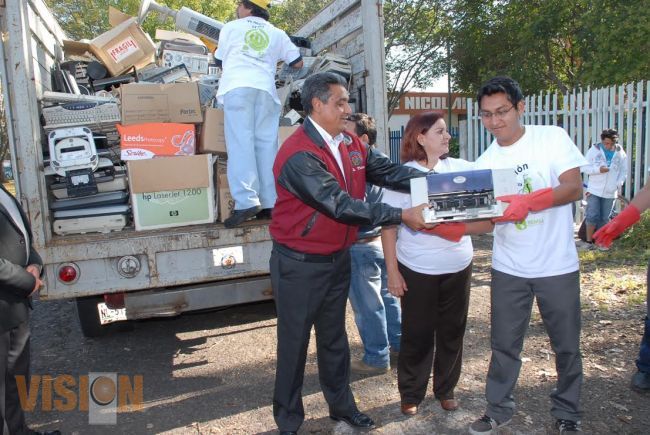 UMSNH inicia segundo reciclón de residuos electrónicos y eléctricos.