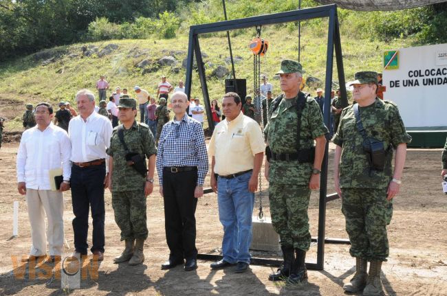 Cumple SEDENA con Michoacán, inicia construcción de cuartel militar en Coalcomán.