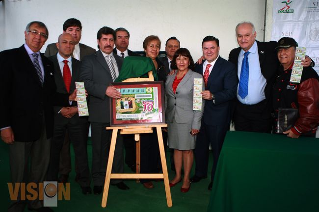 Conmemoran 25 años de la CONADE con billete de lotería. 