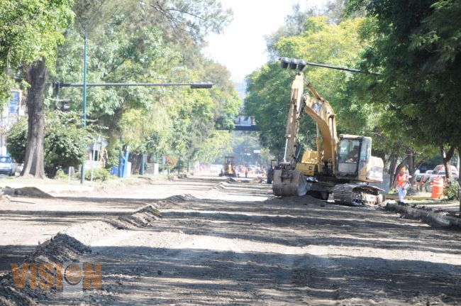 Acelerado avance en obra de avenida camelinas.