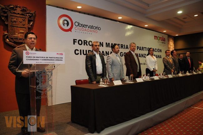 Inauguran foro en materia de participación ciudadana  y gobernanza urbana.