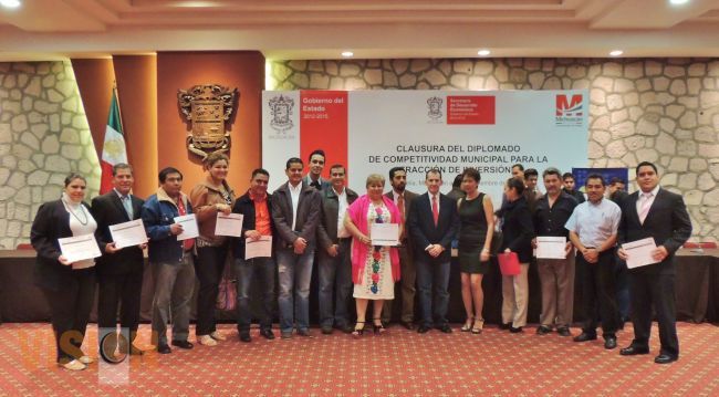 Clausuran el Diplomado de Competitividad Municipal. 