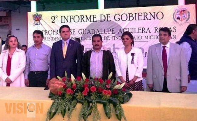 En Tingambato hay resultados para la gente, declara en su 2do. Informe Aguilera Rojas