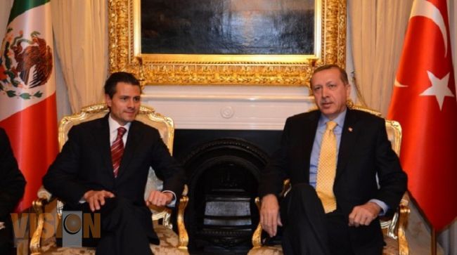 EPN sostiene reunión de trabajo con el Primer Ministro de Turquía