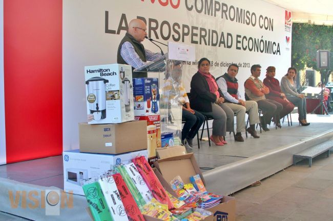 Entrega Sepsol recursos a 14 proyectos productivos.