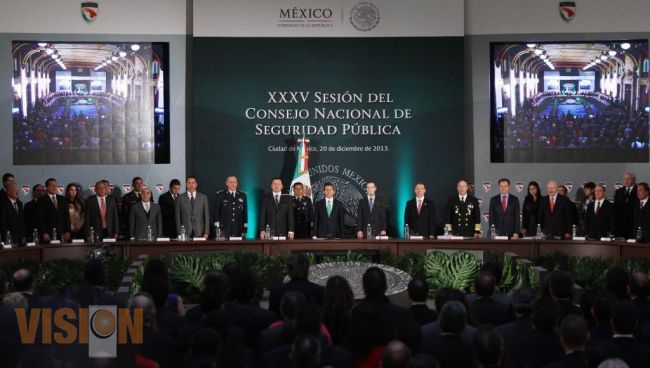 Asiste el gobernador Fausto Vallejo, a la 35 Sesión del Consejo Nacional de Seguridad Pública.