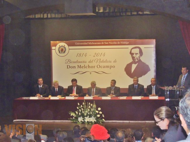 UMSNH conmemora Bicentenario del Natalicio de Melchor Ocampo.